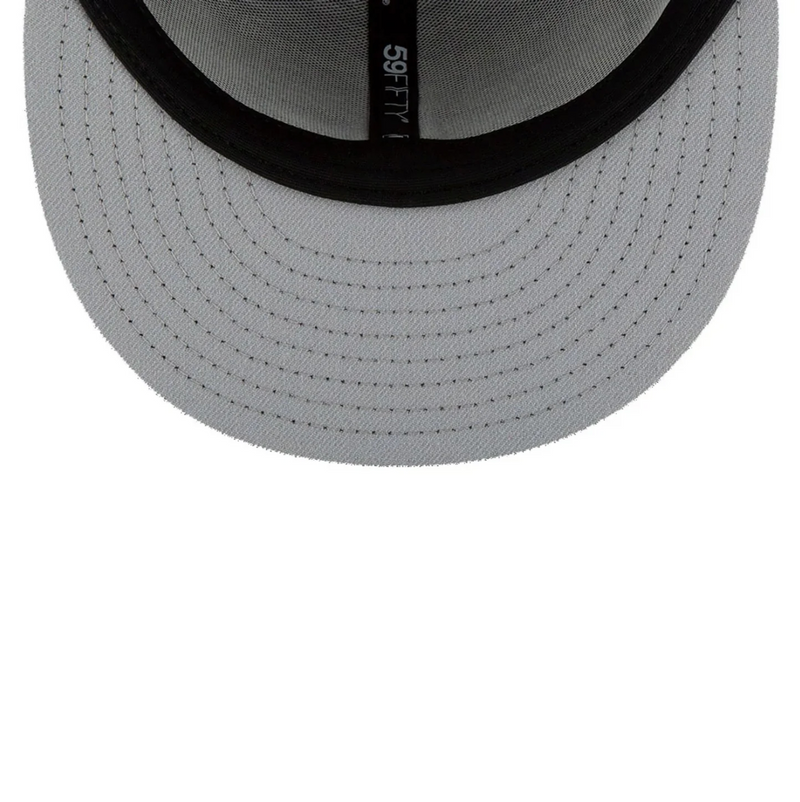 Undervisor View of the New Era Dodgers 2025 World Series Champions Black on Black 59FIFTY Fitted