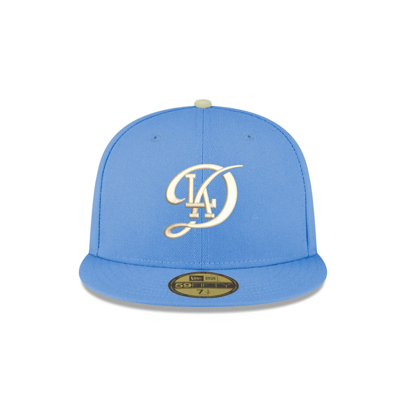 Front View of the New Era Dodgers 2025 World Series Champions 59FIFTY Fitted
