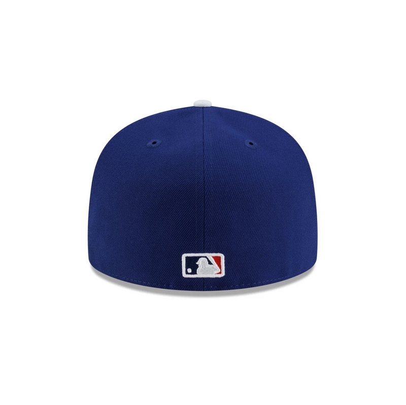 Back View of the New Era Dodgers 2025 World Series Champions Gilded Sidepatch 59FIFTY Fitted