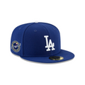 Front Right View of the New Era Dodgers Back-to-Back World Series Champions 59FIFTY Fitted