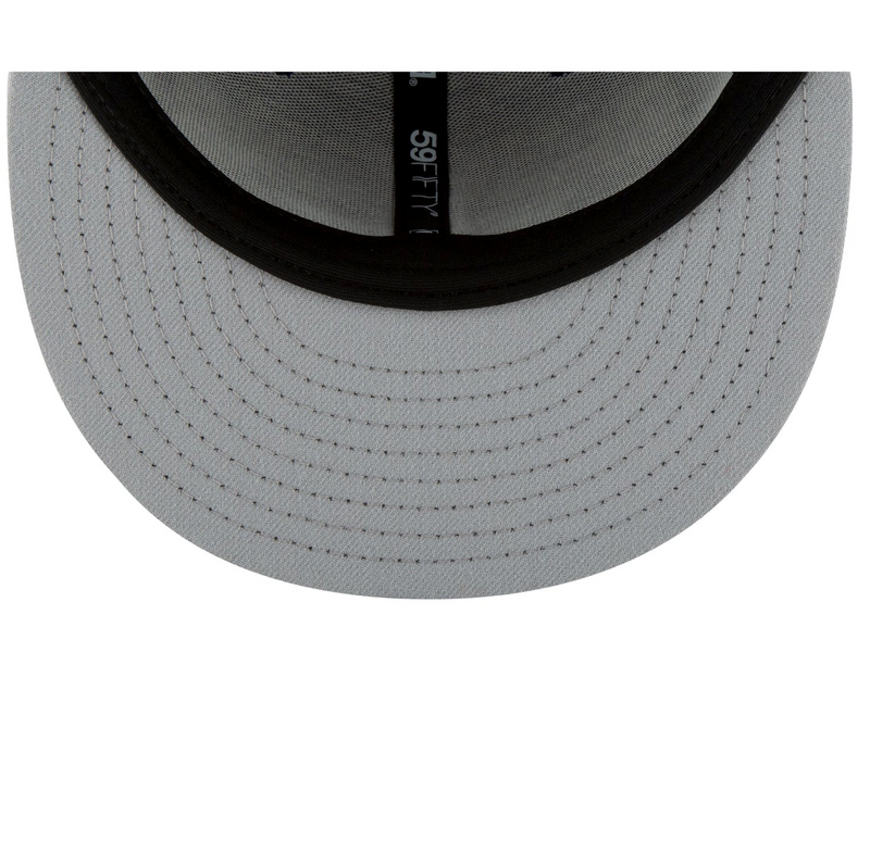 Undervisor View of the New Era Dodgers 2025 World Series Champions Black & White 59FIFTY Fitted