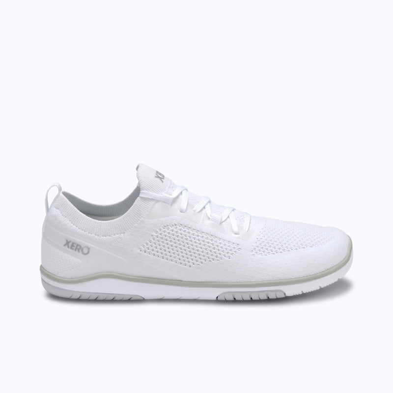 Xero Shoes Nexus Knit Women Sneaker in White with Toe Facing Right