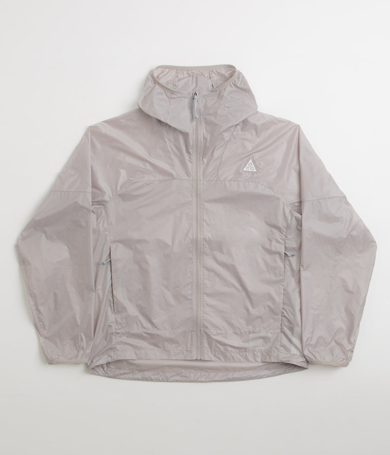 Nike ACG Cinder Cone Windproof Jacket in College Grey and Summit White