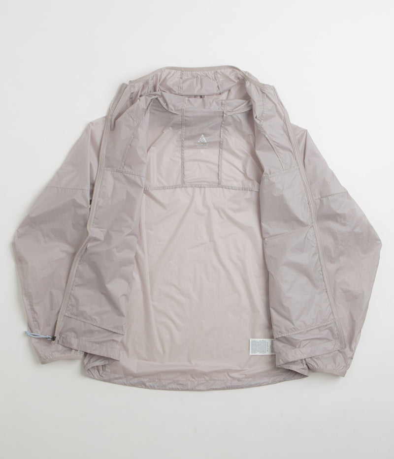 Nike ACG Cinder Cone Windproof Jacket in College Grey and Summit White