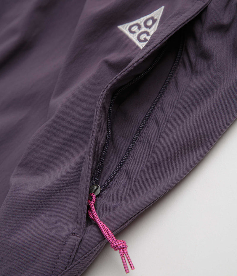 Nike ACG Hiking Pants in Dark Raisin and Black / Summit White