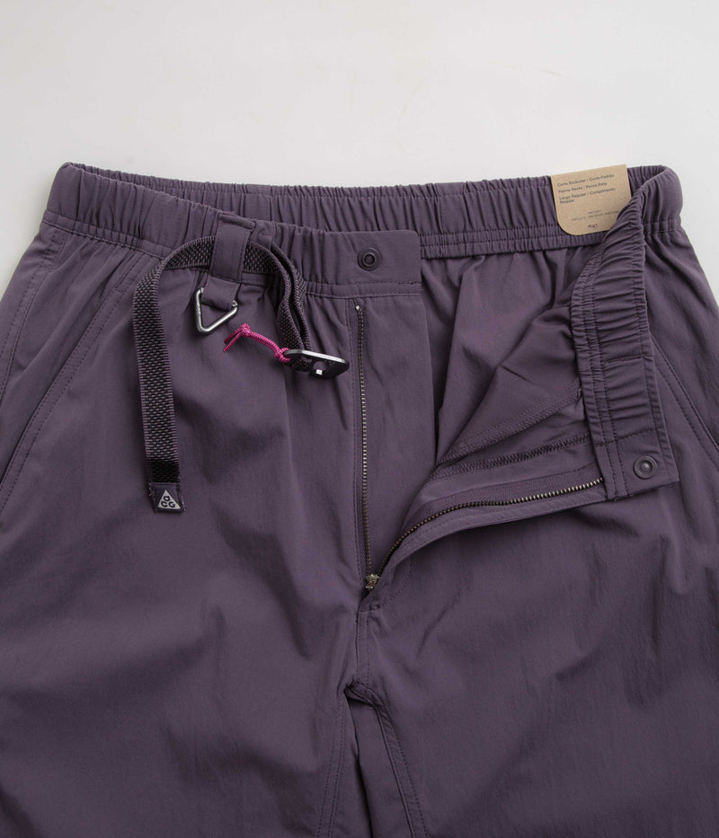Nike ACG Hiking Pants in Dark Raisin and Black / Summit White