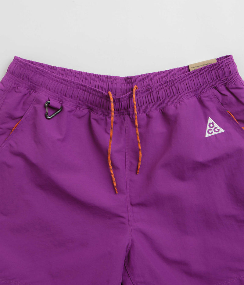 Nike ACG Reservoir Goat Shorts in Bold Berry and Safety Orange / Summit White