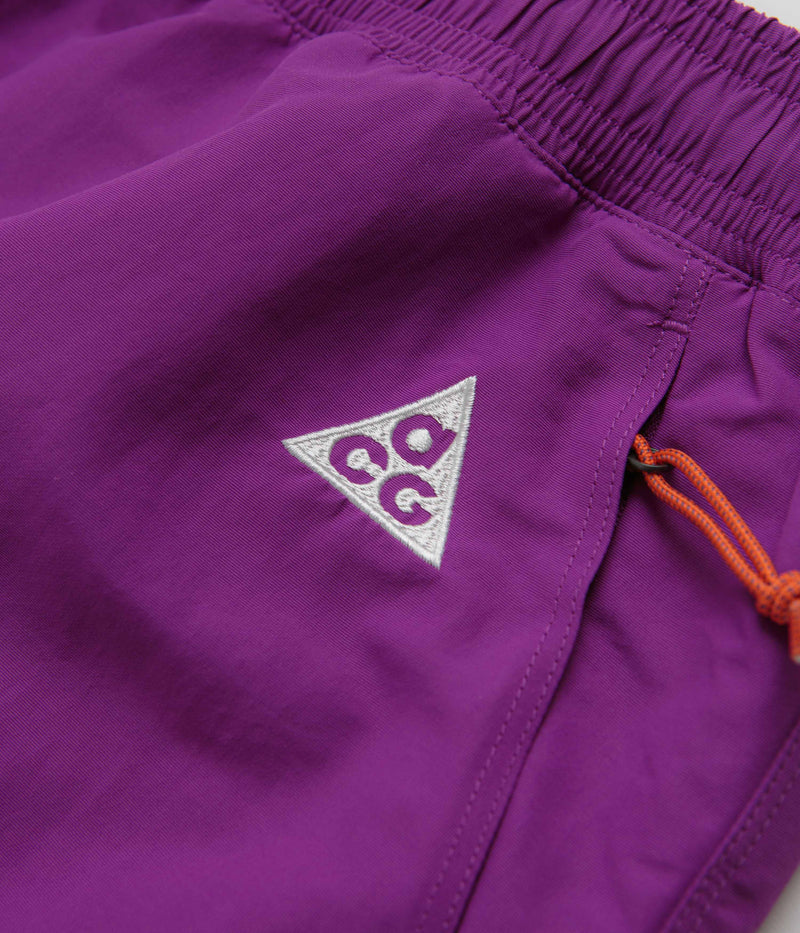 Nike ACG Reservoir Goat Shorts in Bold Berry and Safety Orange / Summit White
