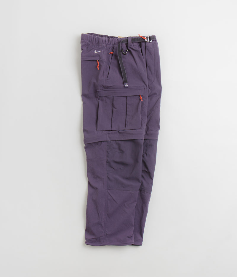 Nike ACG Smith Summit Cargo Pants in Dark Raisin and Black / Summit White