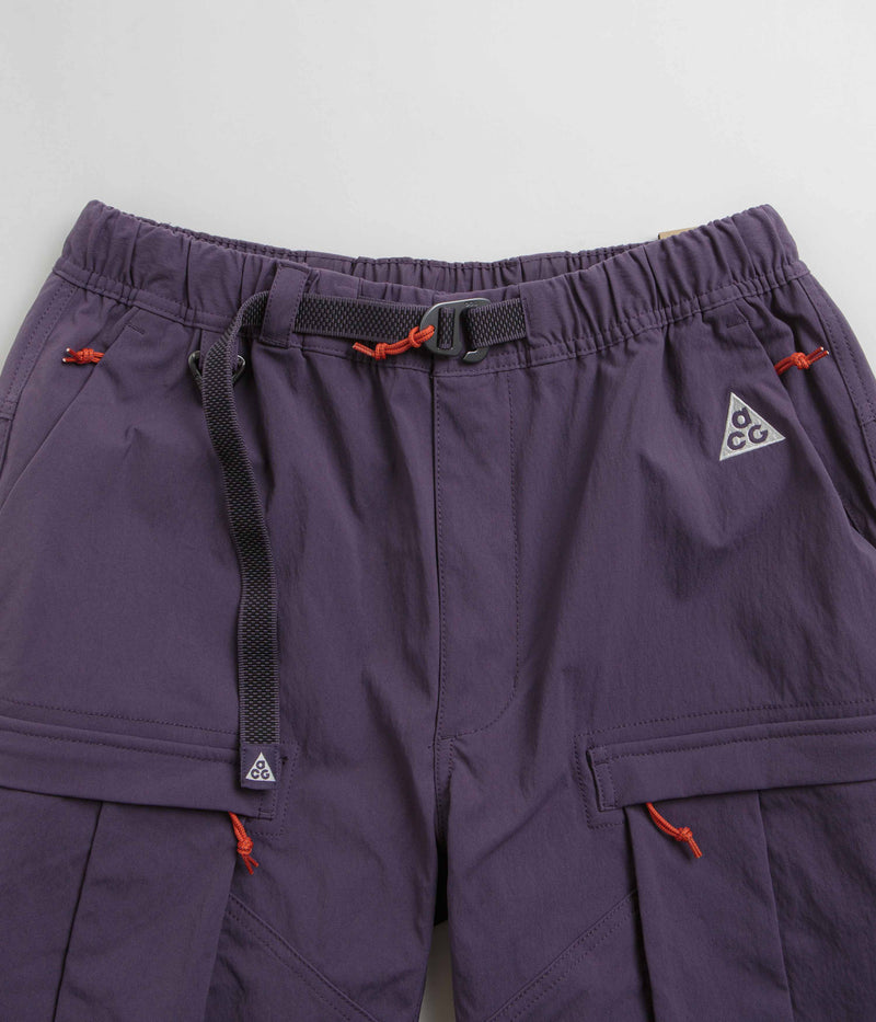 Nike ACG Smith Summit Cargo Pants in Dark Raisin and Black / Summit White