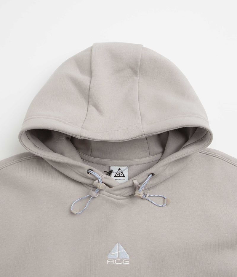 Nike ACG Therma-FIT Fleece Hoodie in College Grey and Football Grey / Summit White