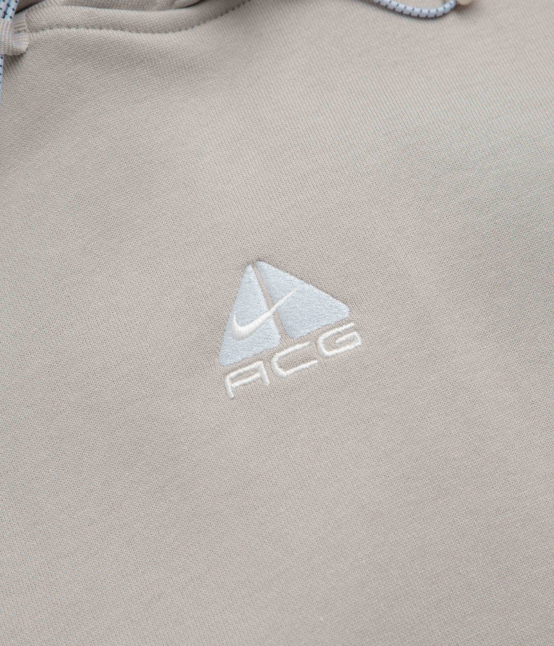 Nike ACG Therma-FIT Fleece Hoodie in College Grey and Football Grey / Summit White