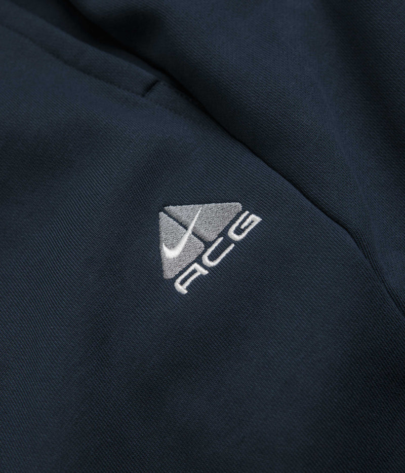 Nike ACG Tuff Fleece Lungs Pants in Armory Navy and Black / Summit White / Black