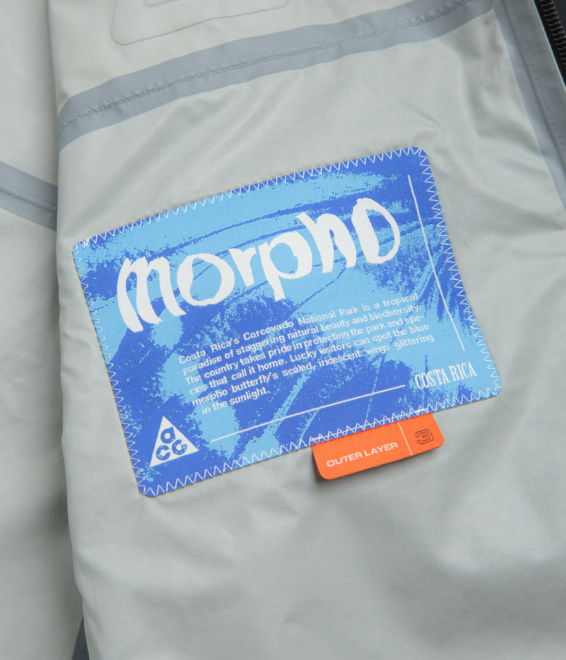 Nike ACG Womens Morpho Rain Jacket in Black and Summit White