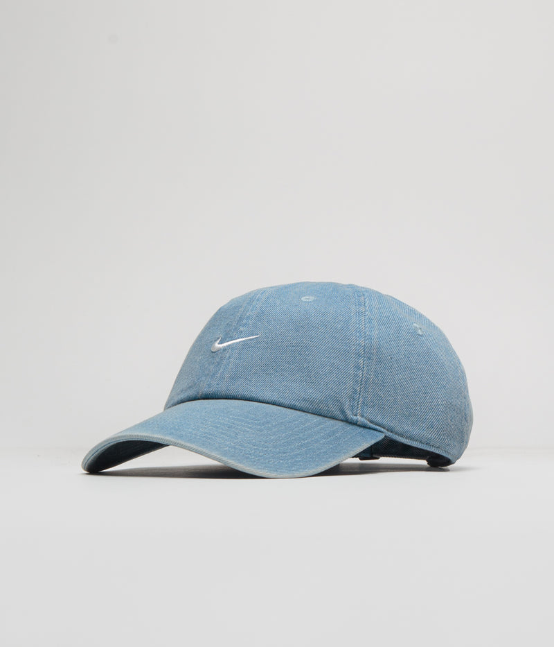 Nike Club Denim Cap in Aegean Storm and Thunder Blue / White