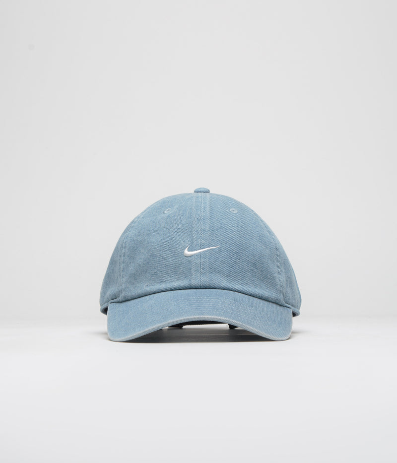Nike Club Denim Cap in Aegean Storm and Thunder Blue / White