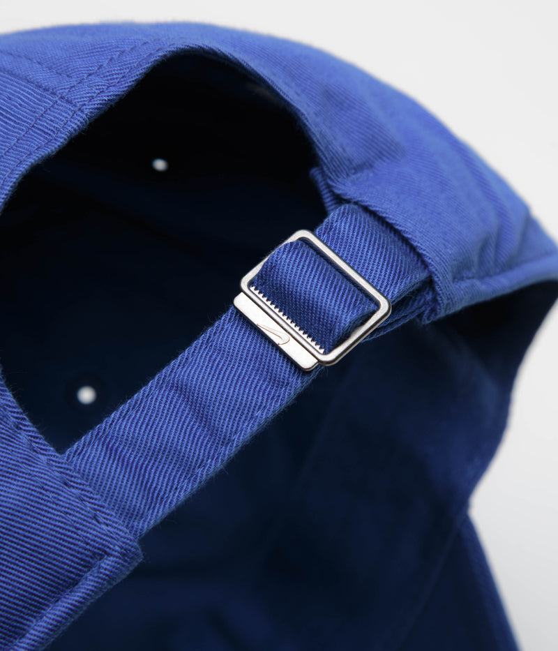 Nike Club Futura Wash Cap in Game Royal and White