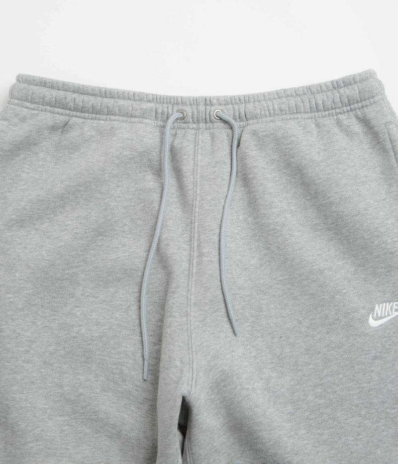 Nike Club Joggers in Dark Grey Heather and Light Smoke Grey / White