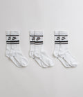 Nike Everyday Essential Crew Socks (3 Pair) in White and Black / Black / Black