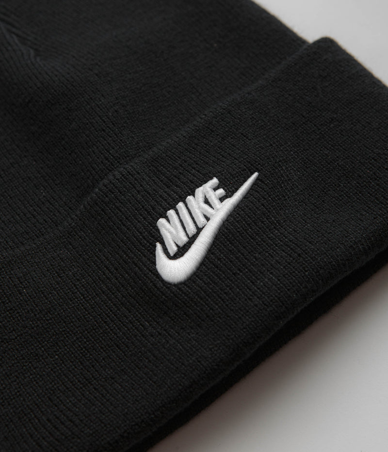 Nike Peak Futura Beanie in Black and White