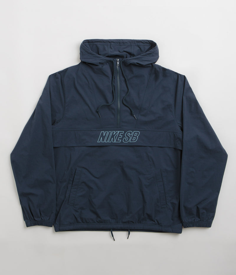 Nike SB Anorak Jacket in Armory Navy and Denim Turquoise
