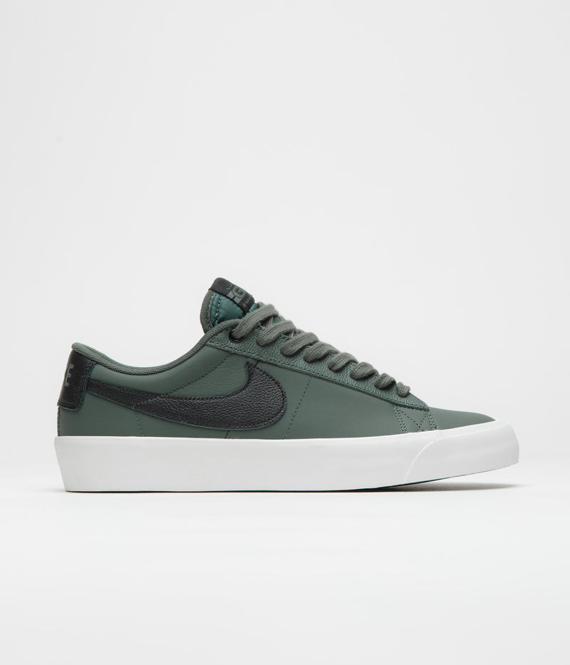 Nike SB Blazer Low Pro GT Shoes in Vintage Green and Black and Vintage Green