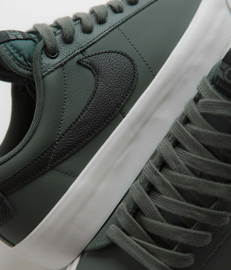 Nike SB Blazer Low Pro GT Shoes in Vintage Green and Black and Vintage Green