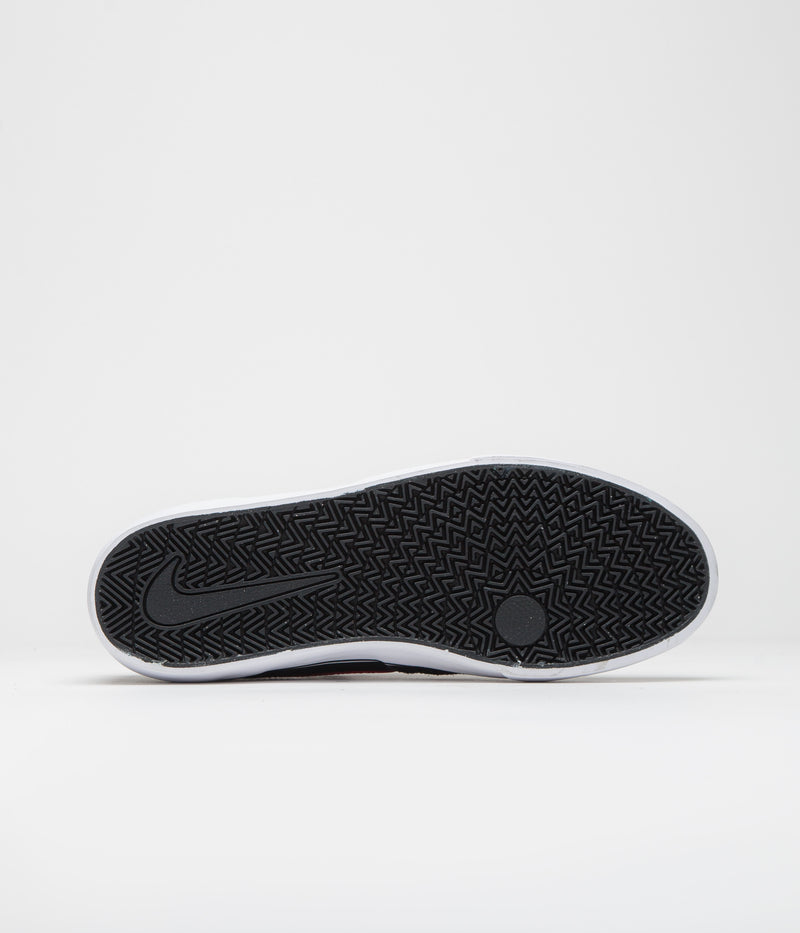 Nike SB Chron 2 Shoes in Black and University Red and Black - White