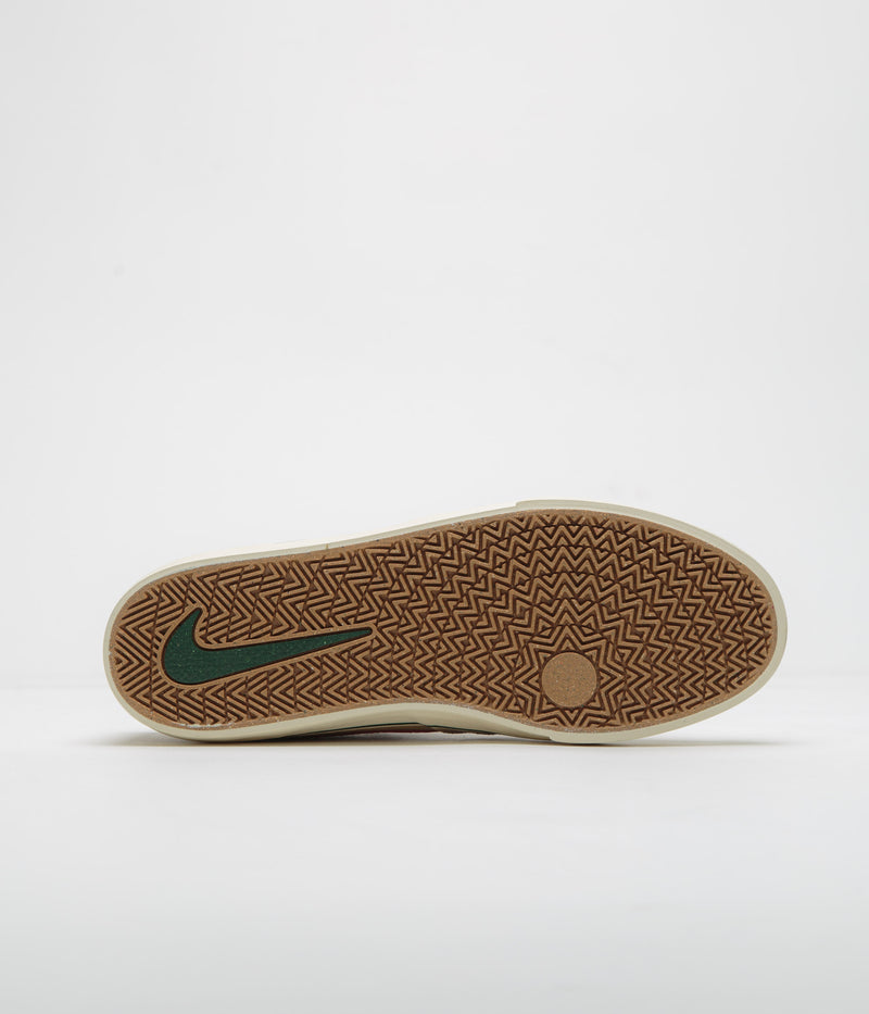 Nike SB Chron 2 Shoes in Parachute Beige and Dark Team Red