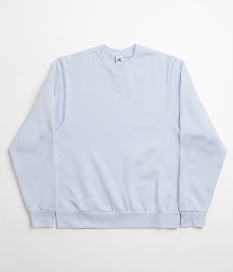 Nike SB Essential Logo Crewneck Sweatshirt in Football Grey and White