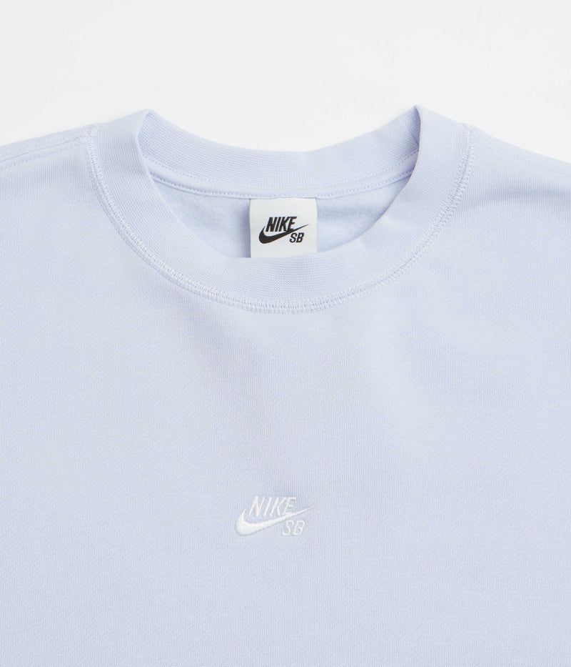 Nike SB Essential Logo Crewneck Sweatshirt in Football Grey and White