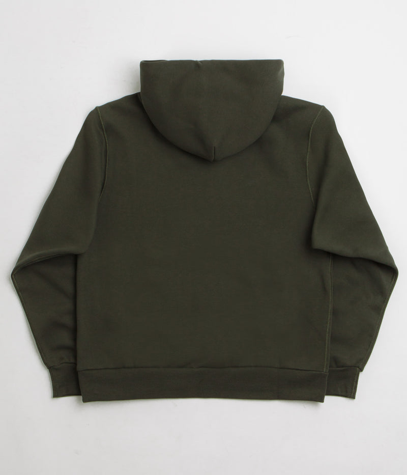 Nike SB Essential Small Logo Hoodie in Sequoia and White