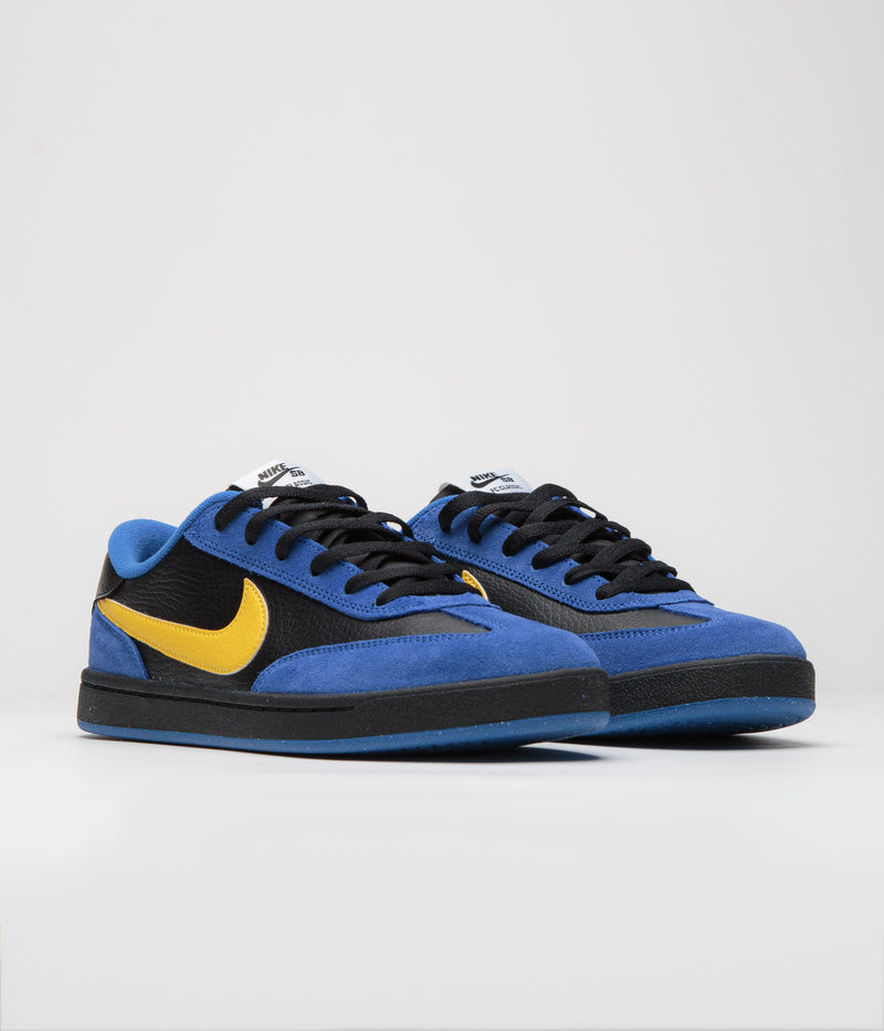 Nike SB FC Classic Shoes in Royal Blue and Varsity Maize and Black - White