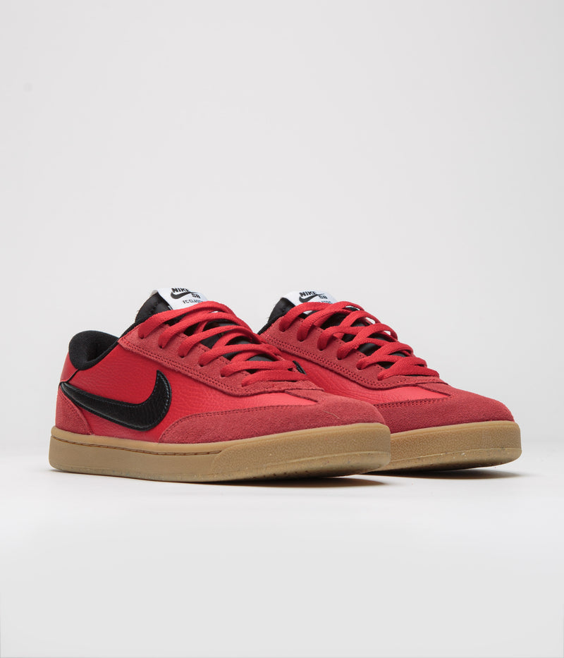 Nike SB FC Classic Shoes in University Red and Black and White