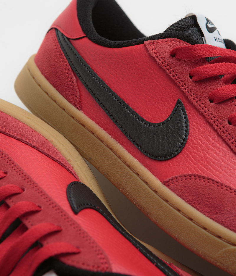 Nike SB FC Classic Shoes in University Red and Black and White