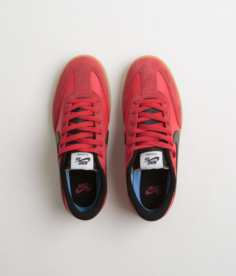 Nike SB FC Classic Shoes in University Red and Black and White