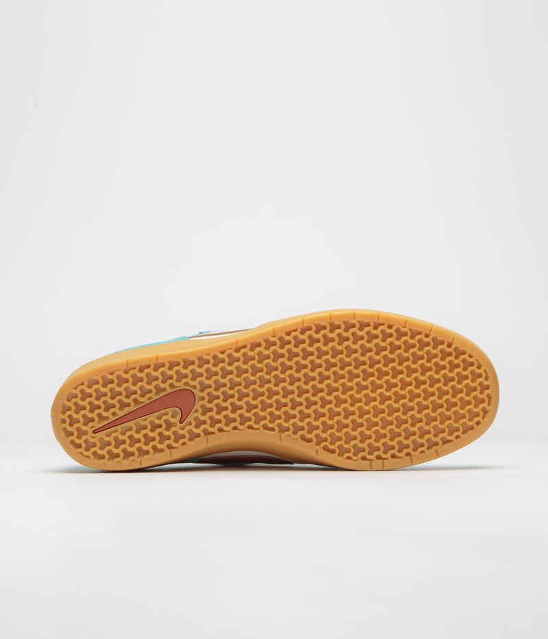 Nike SB Force 58 Shoes in Green Frost and Dark Russet and Phantom