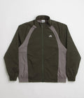 Nike SB Full Zip Woven Jacket in Sequoia and Cave Stone / White
