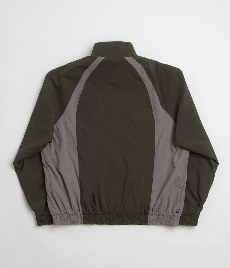 Nike SB Full Zip Woven Jacket in Sequoia and Cave Stone / White