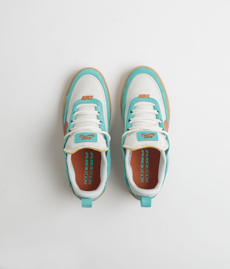 Nike SB Kids Day One Shoes in Green Frost and Dark Russet and Phantom