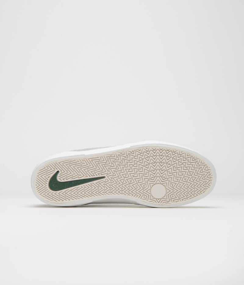 Nike SB Malor Shoes in Platinum Tint and Fir and Wolf Grey - Summit White