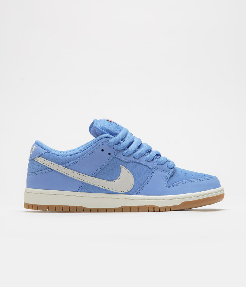 Nike SB Orange Label Dunk Low Pro Shoes in University Blue and Sail and University Blue