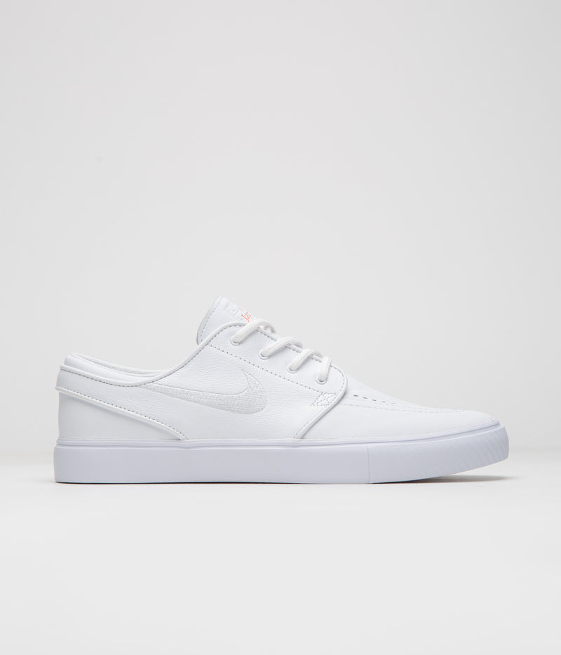 Nike SB Orange Label Janoski OG+ Shoes in White and White and White - White