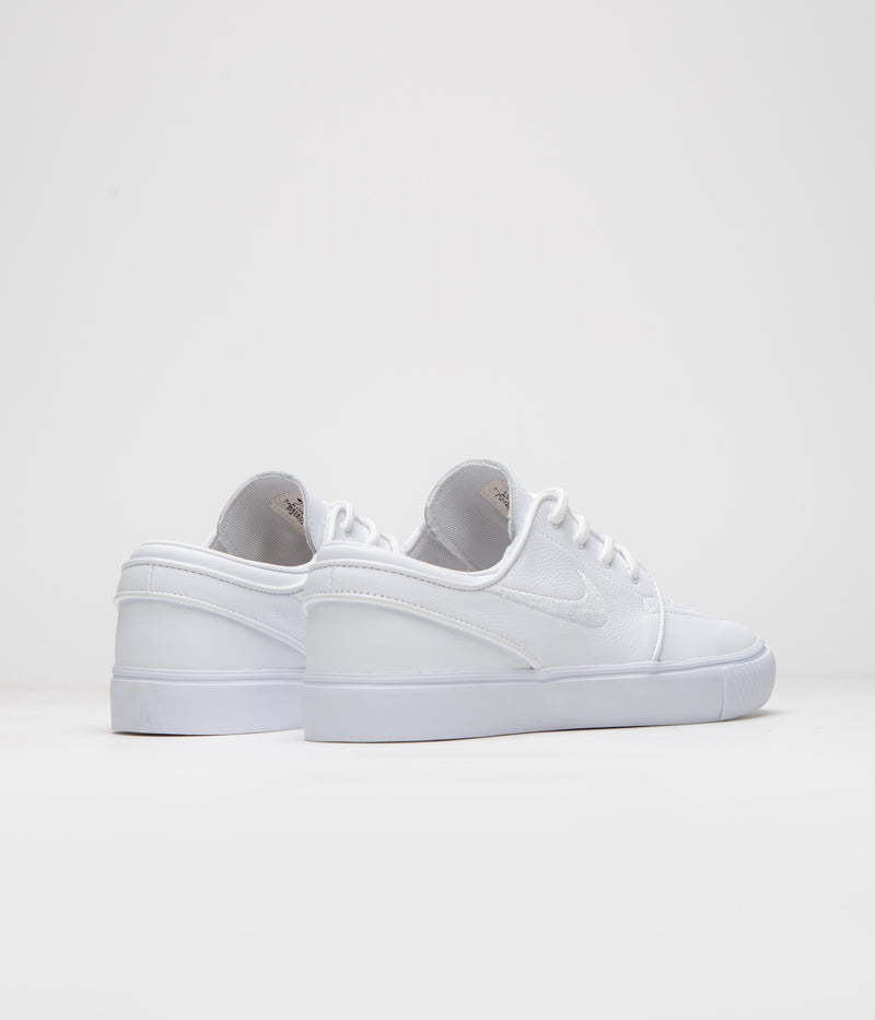 Nike SB Orange Label Janoski OG+ Shoes in White and White and White - White