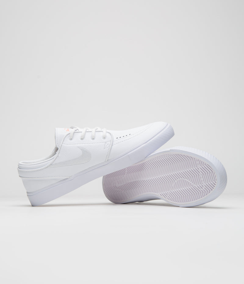 Nike SB Orange Label Janoski OG+ Shoes in White and White and White - White