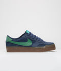 Nike SB Pogo Plus Shoes in Midnight Navy and Malachite and Obsidian