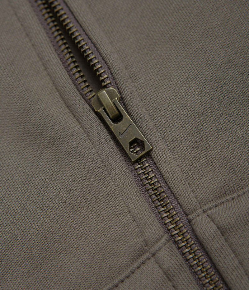 Nike SB Pool Airs Full Zip Hoodie in Cave Stone and White