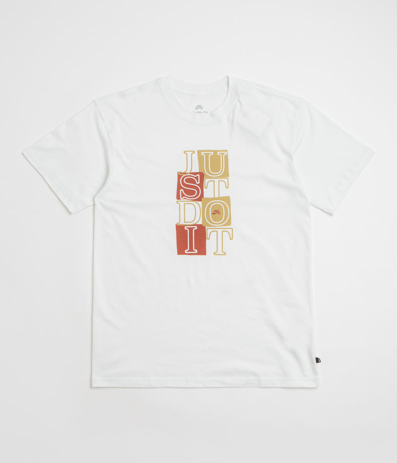 Nike SB Remake JDI T-Shirt in Summit White