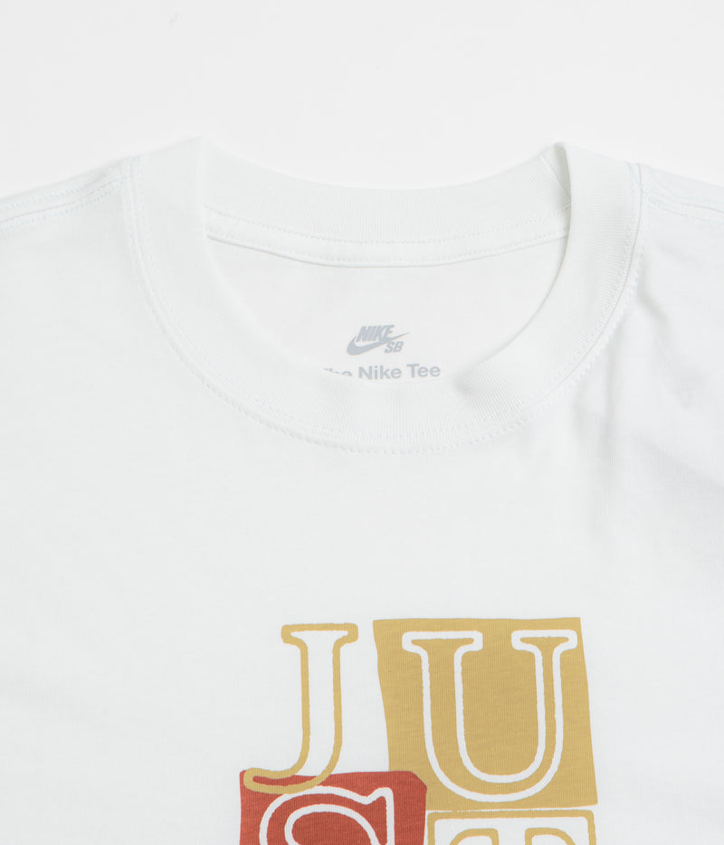 Nike SB Remake JDI T-Shirt in Summit White