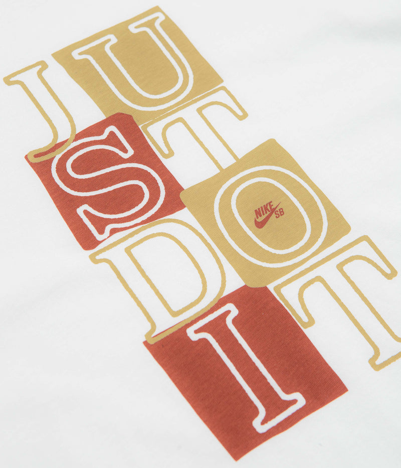 Nike SB Remake JDI T-Shirt in Summit White